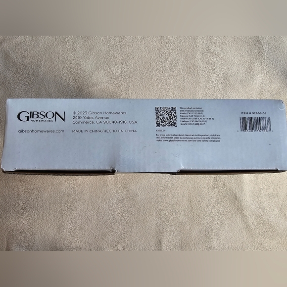 Gibson Gracious Dining Stoneware 4-Section Tray Set White‎ Metal Rack NIB - Picture 3 of 7